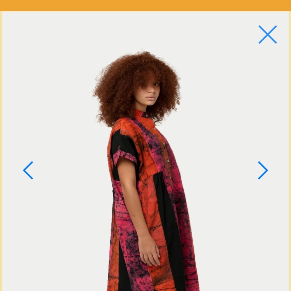 Women's Tie-Dye Midi Dress - Pink and Black